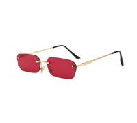Nuevas Gafas de Sol sin Borde de la Moda 2025 Tendencia a la Tendencia de los Hombres Amarillos Azules claros