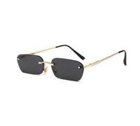 Nuevas Gafas de Sol sin Borde de la Moda 2025 Tendencia a la Tendencia de los Hombres Amarillos Azules claros
