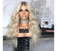 Nuevas Pelucas Europeas Y Americanas, Conjunto De Pelucas Con Ondas Grandes De Pelo Rizado Largo Dorado Degradado Para Mujeres