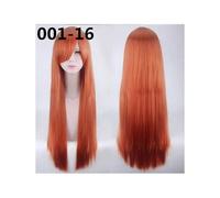 NUEVAS pelucas largas de 80 cm Pelucas sintéticas de fibra de alta temperatura Disfraz Pelucas de cosplay Pelucas de fiesta 24 Color 001-16