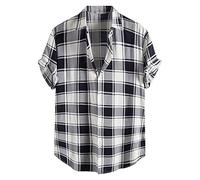 Nuevo 2021 Camisas Hombre Verano Hawaii Vacaciones Manga Corta Retro Impresión Moda Casual Camiseta T-Shirt Blusas Casual Camisas Originales Tops Playa Hombre Camisas Suave básica Camiseta