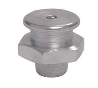 NUEVO 2024-25 Engrasadores rectos de cabeza plana DIN 3404 tipo M1 (R.3/8"-19 BSPP x L.18 x Ø17 acero)