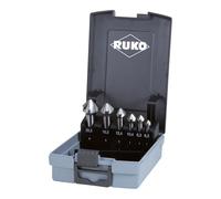 NUEVO 2024 - Juego de 6 avellanadores cónicos DIN 335 tipo C 90° HSSE-Co 5 en estuche de plástico