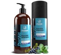 NUEVO 2025 Sphagnum Botanicals Champú Natural para Psoriasis - Tratamiento para Cuero Cabelludo Seco y con Picazón con Mentol, Ácido Salicílico 3% y Barro de Turba. Alivio para Caspa y Eczema, 400 ml