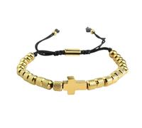 Nuevo 2025 Unisex Primera comunión/regalos de confirmación para el sess pulsera de cuentas cruzadas ajustables bapstim regalo religioso regalo para hombres adolescentes decoración de lujo mejor para