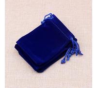 Nuevo 50 Unids/lote Bolsa de Terciopelo 9x12cm Bolsas de Almacenamiento Encantos Pendientes Bolsas de Empaque de Joyas Decoración de Boda Bolsa de Terciopelo Bolsas de Regalo-Terciopelo Azul Oscuro,5