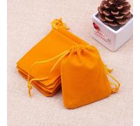Nuevo 50 Unids/lote Bolsa de Terciopelo 9x12cm Bolsas de Almacenamiento Encantos Pendientes Bolsas de Empaque de Joyas Decoración de Boda Bolsa de Terciopelo Bolsas de Regalo-Terciopelo Naranja,7x9cm