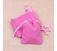 Nuevo 50 Unids/lote Bolsa de Terciopelo 9x12cm Bolsas de Almacenamiento Encantos Pendientes Bolsas de Empaque de Joyas Decoración de Boda Bolsa de Terciopelo Bolsas de Regalo-Rosa Terciopelo,9x12cm
