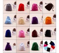 Nuevo 50 Unids/lote Bolsa de Terciopelo 9x12cm Bolsas de Almacenamiento Encantos Pendientes Joyas Bolsas de Embalaje Decoración de Boda Bolsa de Terciopelo Bolsas de Regalo-Terciopelo color mezclado,