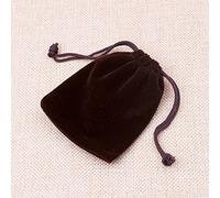 Nuevo 50 Unids/lote Bolsa de Terciopelo 9x12cm Bolsas de Almacenamiento Encantos Pendientes Joyas Bolsas de Empaque Decoración de Boda Bolsa de Terciopelo Bolsas de Regalo-Terciopelo café,9x12cm