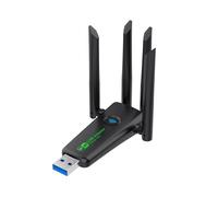 Nuevo Adaptador USB WiFi de 1300 Mbps, Doble Banda 2,4G/5Ghz, Dongle Wi-Fi USB3.0 de Alta Velocidad, Receptor Inalámbrico 802.11AC, Sin Necesidad de