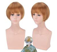 Nuevo anime debajo de una persona la peluca marginada Cosplay hombres mujeres cabello sintético marrón pelucas de cosplay peluca de ropa de halloween