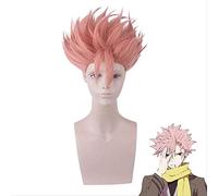Nuevo anime ID: invadido The Detectives United Kaeru Cosplay Wig Narihisago Akihito Wig Hair Short Pink + Wig Cap