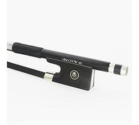 Nuevo arco de violín de fibra de carbono negro de tamaño 4/4, crin negra natural para un sonido fuerte y salvaje 74,5 cm