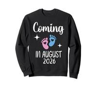 Nuevo bebé llegará en Agosto de 2026 Funny Baby Shower Niños Niñas Sudadera