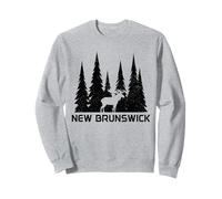 Nuevo Brunswick Alce Naturaleza Amante Verde Sudadera