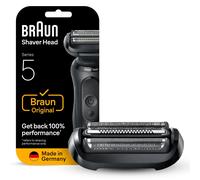 Braun Series 5 Cabezal de Recambio Original para Afeitadora Eléctrica Hombre, Compatible con Las Generaciones 50, 51, 52 de Las Máquinas de Afeitar Series 5, Fabricado en Alemania, 54B, Negro
