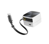 Nuevo Cable de Extensión de Carga Rápida GaN de 35 W, Plegable, Portátil, Tipo C para Smartphone, Tableta y Portátil, Color