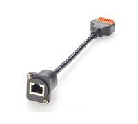 Nuevo Cable de la Serie D para Montaje en Panel con Conector RJ45 A Bloque de Terminales de 8 Pines con Resorte para Montaje en Gabinete de Cableado
