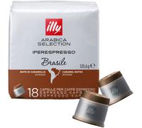 illy Café, selección de café arábica de lujo, cápsulas iperespresso, Brasil, 1 paquete de 18 cápsulas