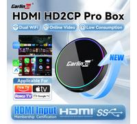 Nuevo CarlinKit HD2CP Pro CarPlay a HDMI inalámbrico Android Auto CarPlay 3 en 1 caja de coche inteligente Plug and Play 2K caja de transmisión de vídeo HD2CP Pro