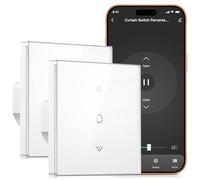 【Nuevo Chip】Alexa Interruptor Persiana Wifi, Etersky Interruptor de Persianas Inteligente, Persiana y Toldos Electricos WiFi, Interruptor Cortina Compatible con Alexa y Google Home, 2Piezas