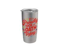 Nuevo ciudadano estadounidense que tomé el juramento Vaso térmico de acero inoxidable de doble pared