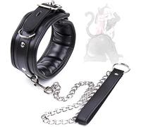 Nuevo Collar De Piel De Gato Y Perro Multifuncional, Material De Cuero, Regalo Original CóModo (Negro) - K9