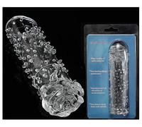 Nuevo CondóN Masculino Con Espinas Transparentes Condones De Puerto úNico Para Retrasar La EyaculacióN Y Anticonceptivos Productos Para Adultos Las Parejas Pueden Reutilizar (F)