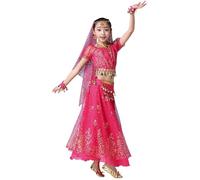 Nuevo Conjunto de baile para niñas - atuendo teatral estilo para actuation infantil vestido cómodo de verano para niñas 5 a 15 años espectáculo en escenario con cintura elástica y diseño (8-10 Years)