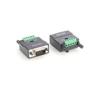 Nuevo Convertidor Serial RS232 A RS485/TTL, Conector DB9 Macho A Bloque de Terminales de Tornillo de 5 Pines, Adaptador de Señal de Interfaz RS232 A