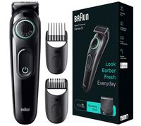 Braun BeardTrimmer 3 BT3411 Batería 40 2 cm Negro, Verde