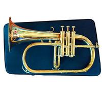 Nuevo cuerno de flugel de 3 válvulas intermedias en acabado de latón natural