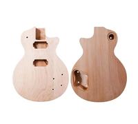 Nuevo cuerpo de guitarra caoba tapa de arce DIY guitarra eléctrica juego de repuesto en perno de bricolaje sin terminar