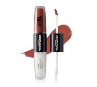 Nuevo Dermacol - Labial De Alta Pigmentación, Bifásico, A Prueba De Besos Con Acabado Mate Y Brillo, No. 23, Mocha Brown