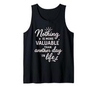 Nuevo diseño de Cita de Vida de «Nada es más valioso» Camiseta sin Mangas