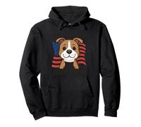 Nuevo diseño de la Bandera de Estados Unidos My Love for You is Endless Dog Sudadera con Capucha