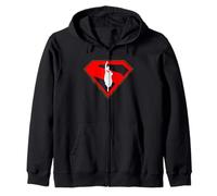 Nuevo diseño de película de Superman Silueta de Superman Sudadera con Capucha