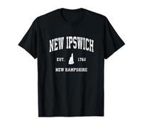 Nuevo diseño deportivo deportivo vintage de Ipswich New Hampshire NH Camiseta