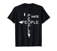 Nuevo diseño I Hate People - Frase sarcástico en Estilo Camiseta