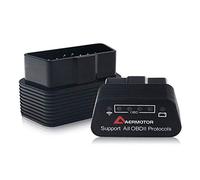 Nuevo diseño Inteligente Mini ELM327 Interfaz V1.5 WiFi OBD-II OBD2 Auto Coche Herramienta de análisis de diagnóstico (Negro-WiFi)