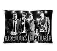 Nuevo DIY diseño Big Time Rush banda rectangular One funda de almohada 20 x 30 (un lado) cómodo para los amantes y amigos