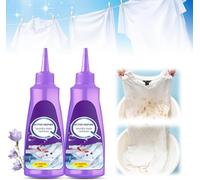 Nuevo Eliminador de manchas para ropa, Enzima activa Lavandería y limpieza Camisa blanca Ropa Limpiador de manchas terco Eliminador de aceite,Pulverizador de eliminación de manchas (2 PCS)