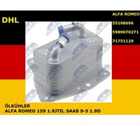 Original NTY Enfriador De Aceite C R-001 Para Alfa Romeo