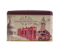 Nuevo English Teas Memorabilia Range Vintage England 40 bolsita de té lata 80 g