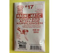 Kadee #17 Magnético Nudillo Acoplamientos Europeo Nem 362V Corto 7.11mm x 2Prs