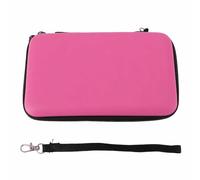 Nuevo estuche de transporte de consola portátil, diseño de gran capacidad con 8 ranuras de juego de bolsillo interno, paquete de protección de viaje de caparazón duro compatible (Black) (Silver)