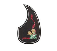 Nuevo Golpeador De Guitarra Con Incrustaciones De Madera Con Un Hermoso Patrón Con Respaldo Adhesivo Para Una Fácil Instalación Accesorios de Protección para Guitarra Acústica (Color : 07)