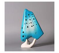 Nuevo gradiente grieta tres tubos Ocarina instrumento musical estudiantes adultos jugar cerámica Ocarina instrumento musical ocarina instrumento (1)
