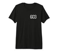 Nuevo Hampshire 603 American Código de Área Gráfico Camiseta Premium